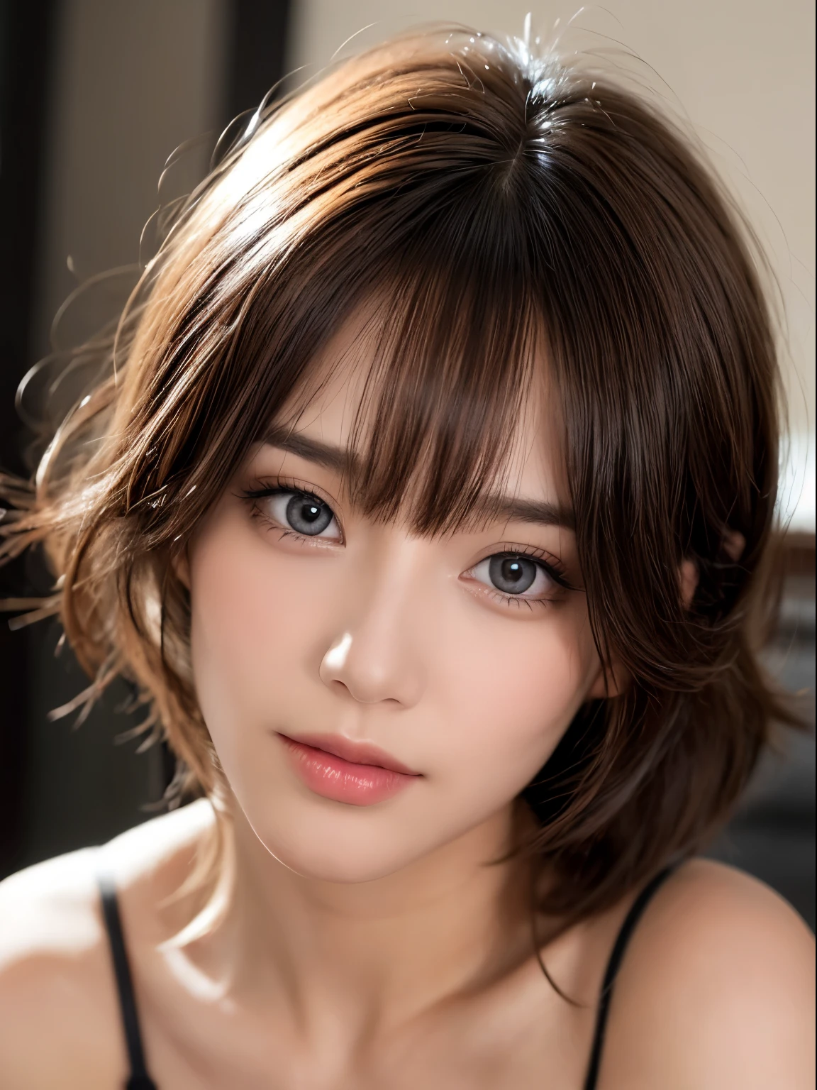 ((best quality)), ((masterpiece)), (detailed), realistic, nude, teeth, (Best quality, 32k, Masterpiece, UHD):1.2, ultra high res, (realistic:1.4)), deep shadow, (best quality), ultra realistic, best quality, (perfect face, perfect eyes, perfect fingers)