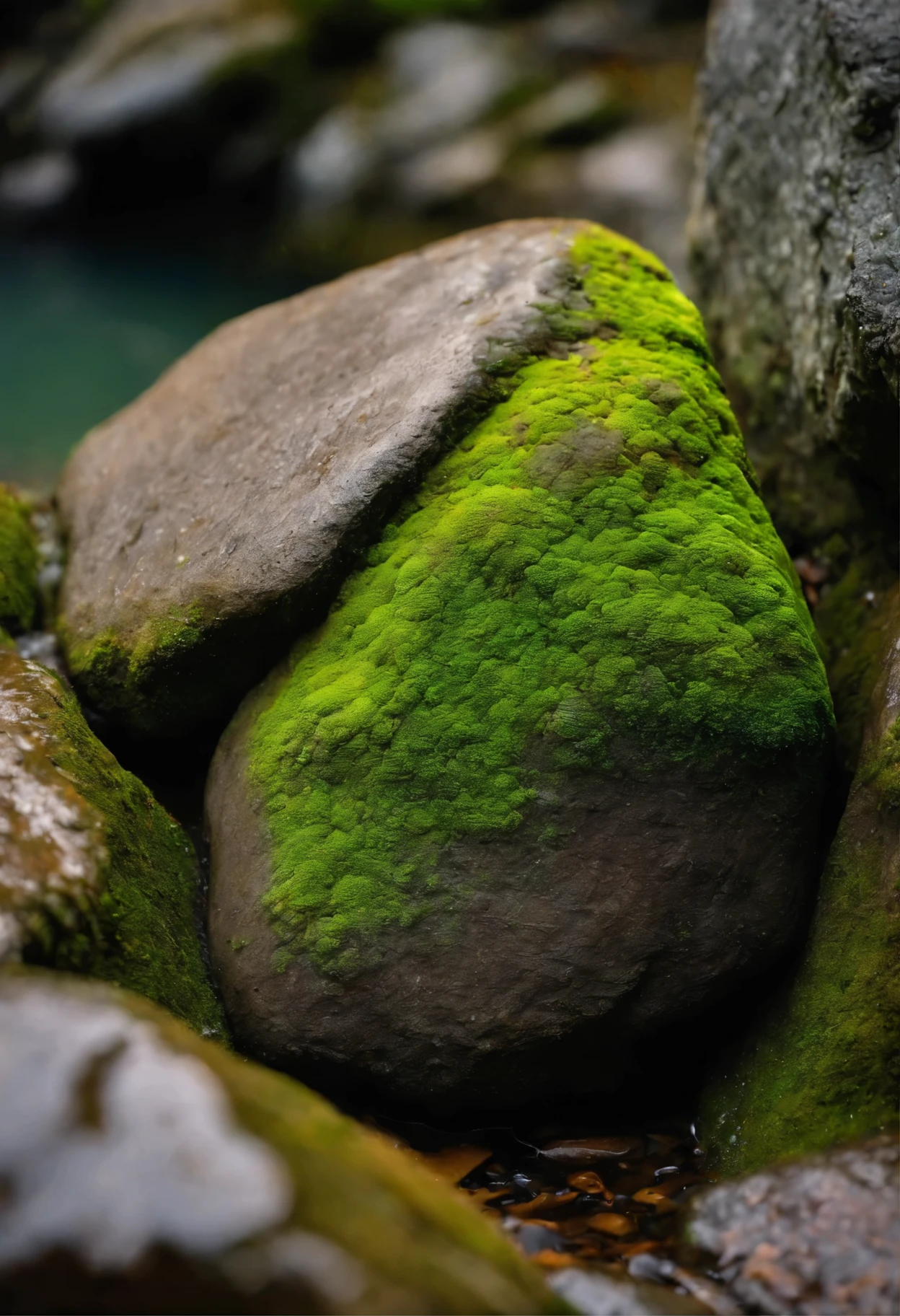 A small disgusting muddy rock