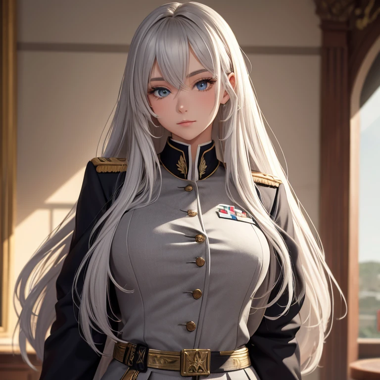 (masterpiece: 1.3), (Maximum resolution: 1.2), (Ultra HD TV: 1.2), Cinematic Light, 8K resolution, Detailed facial features , (Sharp focus: 1.2）, (Shoot the whole body with a focus on the face),Perfect Style, Beautiful Face, Acura, Anatomically correct, Highly detailed face and skin quality感, Beautiful Eyes,ThroughｋBright Eyes,  Natural Cheeks, Glowing Skin,  (Glossy Lips: 1.4),、 (A shameful expression: 1.2),Highly detailed face and skin quality, Natural Cheeks, , Glossy Lips,Exposed cleavage、（White mucus on chest:1.6）（White mucus on thighs:1.6）、 blush、Humiliating、shame、Please open your knees、dissatisfaction、anger、tears、sorrow、Glaring at the camera、Spread your legs、Sparkly little earrings and necklace、Disheveled clothes、Exposed panties、stockings、Drenched in sweat、Thin underwear、Wet underwear、stockings 、Long Hair、32 years old, Clean woman,1 person、 first class cabin、Sit on a chair、blonde、Silver Hair、Blue-gray eyes、Green-gray eyes,(Miniskirt military uniform:1.4)、scarf、dissatisfaction、Masturbate、Nipple exposure、Soft Breasts、Commanded by the enemy