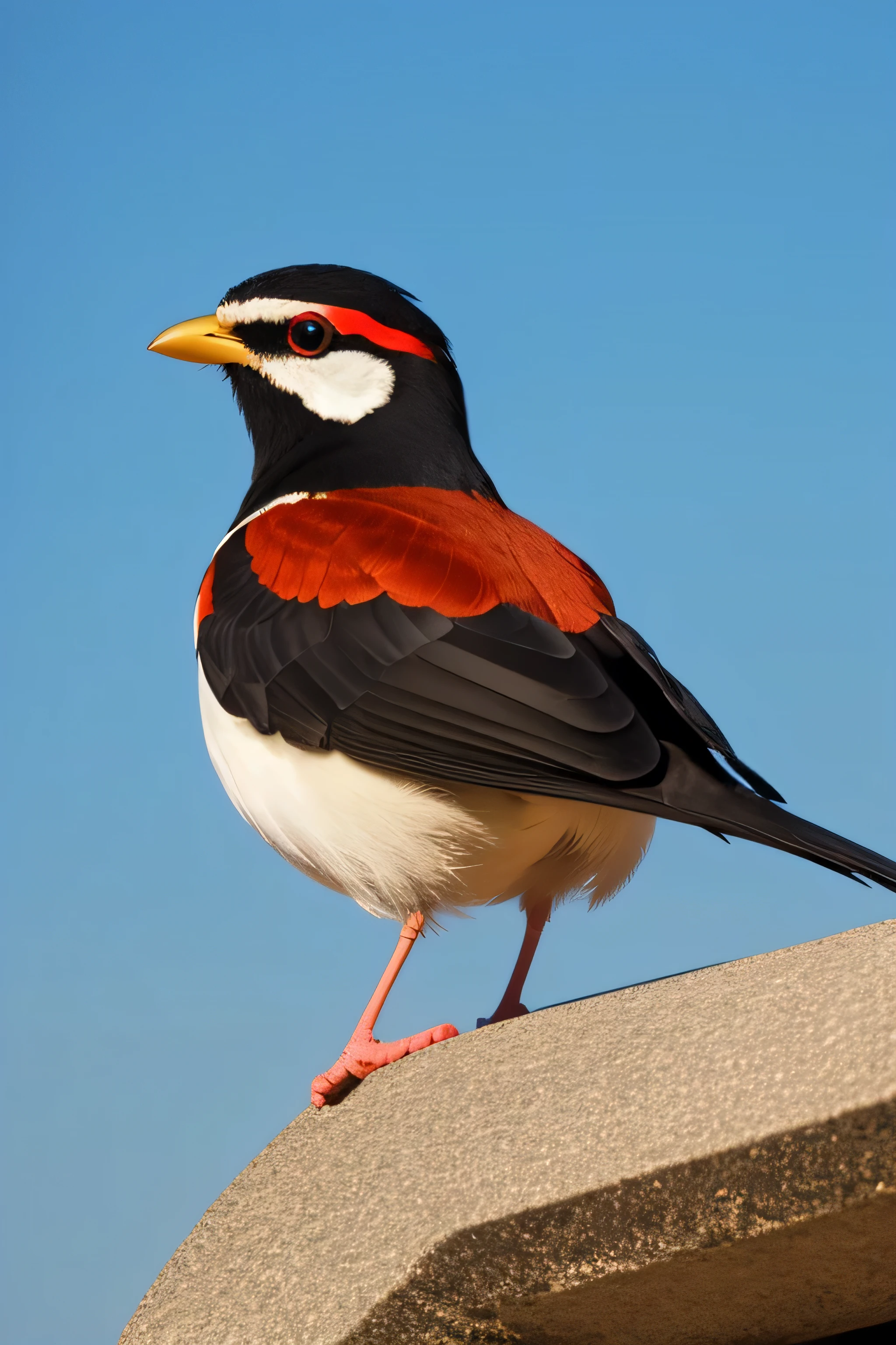 cute colorful bird perched outdoors