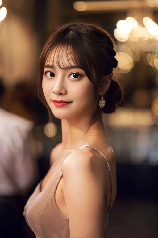 ((highest quality, 8K, masterpiece: 1.3)), ((nsfw)) ,sharp focus: 1.2, (super beautiful face: 1.0), (The beauty of slender abs: 1.0), (shiny skin: 1.0), ((nude)), realistic photography, black hair, realistic student, video writing, High resolution eyes and face, video writing, (cowboy shot: 1.3), (Japanese cute actress), Happy, looking at the audience, from the front, (pussy)