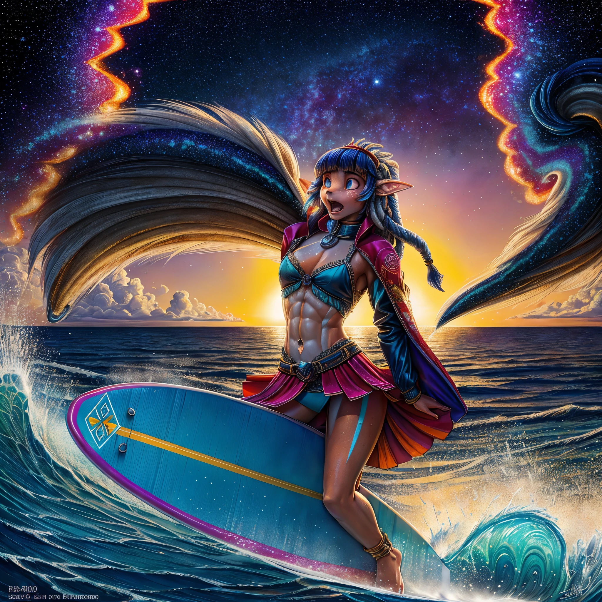 galaxy colorgalaxy stars spacious nebula starry_sky borealis Sunset Colorful SunRise panoramic sunshine Queen_Surf Surfing mounted_Surfboard mounted_wave_torus oasis UnrealEngine5 Ultra Masterpiece sailing_surfboarding Beach deep path Equirectangular_360 wave_fluent Ocean waves Sea storm Goddess beholder 🎈🍦🍹❤🔆🕡(😘👩🎀👗⚜👒🥿👡🩲💅)🎪🎢🎡🎠 Cinematic_sunlight war "Armada" contre-jours paddle_board "Heavy Metal" Devastating Will-o'-the-wisp iota pixie sprite "luis Royo" dazzling ride_surfing_wave_on-surfboard ride_flow Admiral Pilots jacket cow-boy flag Earth tsunami ultra_high-def ultra_Photo-realistic optimal ultra_high-quality opengl-shaders ultra_high-details accurate reflex ultra_high-res perfection volumetric lightning improved Octane_rendues UHD XT3 DSLR HDR 3dcg analogiques extatiques symmetrical ((athletic Diva african body tanmed skin dreads bangs suave cheekbones effects embarrassed glushes dark saphirs ultra gorgeous (Bright epic eyes, Bright epic eyes) beautiful eyes black lazulis turquoise open mouth teeth obvious smile choke Floating Jacket Eccentric Cape Levitating Shoulders-Off Shirt Lace Clavicles White Papillotes embroidered reveal leathers breasts satin livid yellow orange corsait thick felt skirts matching bristles ample swinging spinels navel waist heavy_belt revealing heart padlock silver agate pubis scarlet pubis-hairy indigo bristles silk Snap-lock tin gold garters thighs legs)) onyx rubis summon milkweed floraison invoque viceroy magic incandescente creature CGSCOSITY butterfly Cristallines Monarch wings sundrop flash blow glow opale straight chrome flat lava bands population Tourmaline plasma "Niagara Falls" hearth glass mirror monster Fire Blast Flame saturate luminescence backlight shadow Chef-D&#39 tattoo Bruce_Weber sex naked nsfw varied multi etc. --s 1000 --c 20 --q 20 --chaos 100