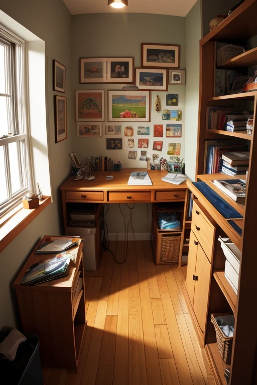 
cartoonist's room