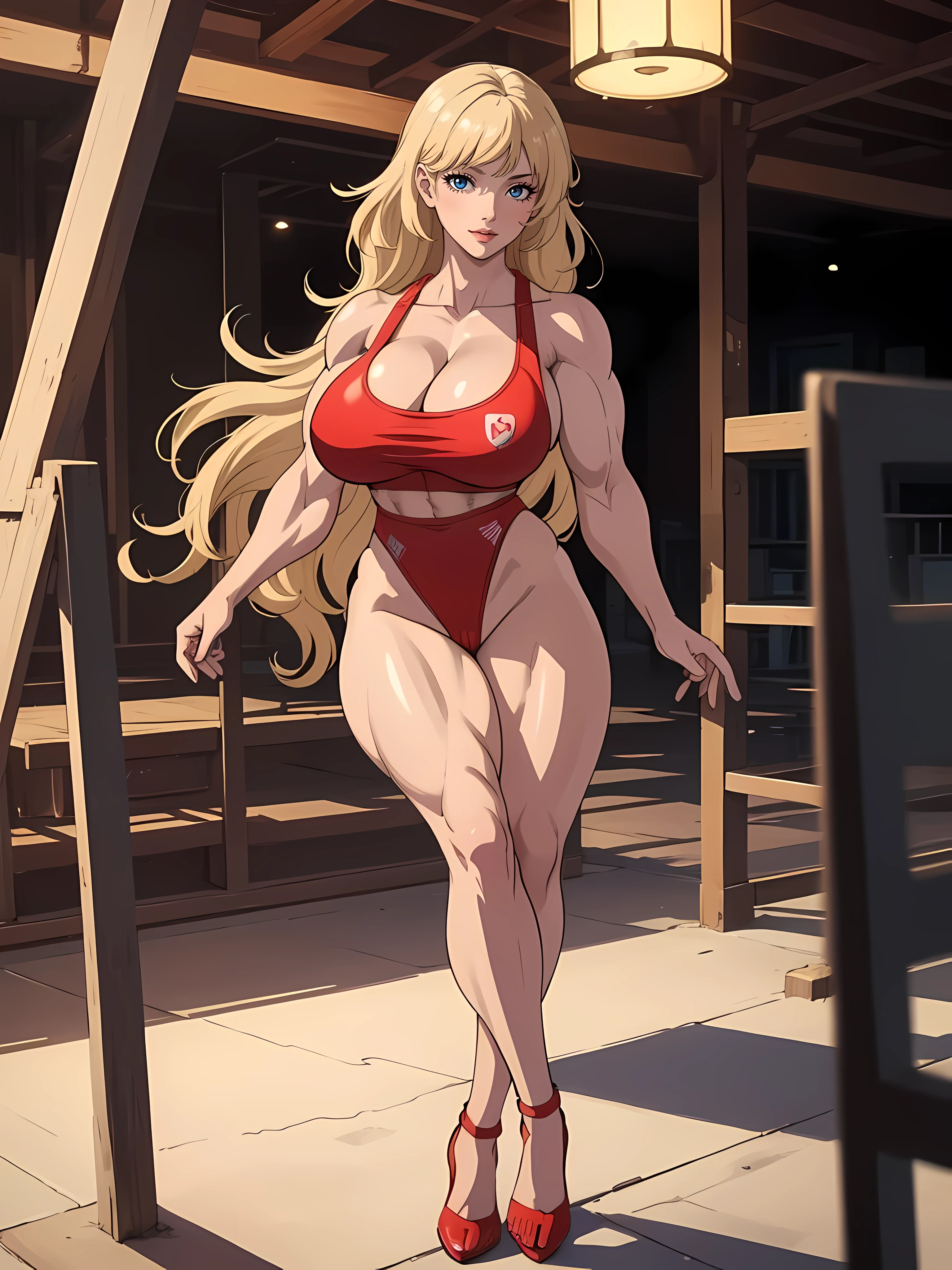 masterpiece, ,(solo:1.1), perfect face, (bright lighting:1.2),beautiful detailed eyes, extremely detailed face, perfect lighting,masterpiece, best quality, ((mature female)), 30yo female, 1girl, penis, hetero, 1boy, fellatio, oral, solo focus, pov, red lips, blonde, straight hair ,provocative, tease, lips, lipstick, red lips, red lipstick, milf, overload breast, almost breast out, large breast, tube top, (((accurate anatomy))), ((wide hips)), ((((Huge breasts)))), ((long legs)), ((Massive Female Bodybuilder)), ((((Muscular Legs)))), ((((Huge Muscles))))