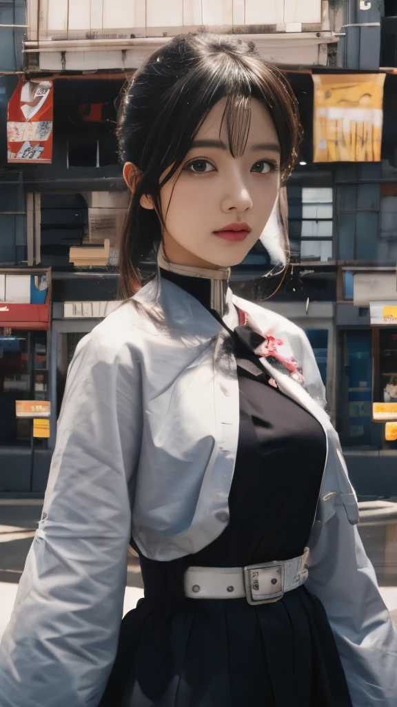 anime girl with long hair and a white blouse standing in front of a window, beautiful anime portrait, beautiful anime girl, anime visual of a cute girl, artwork in the style of guweiz, guweiz, detailed digital anime art, detailed portrait of anime girl, young anime girl, beautiful anime artwork, beautiful anime art, digital anime art