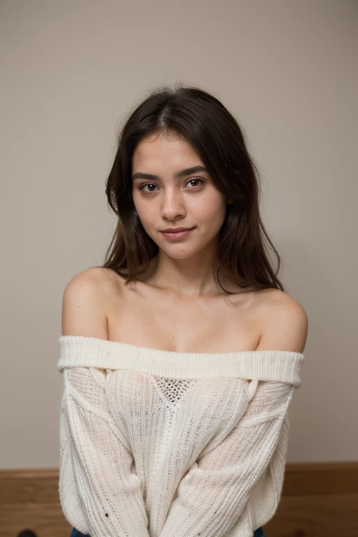 Dafne keen wearing ripped crop top and smiling