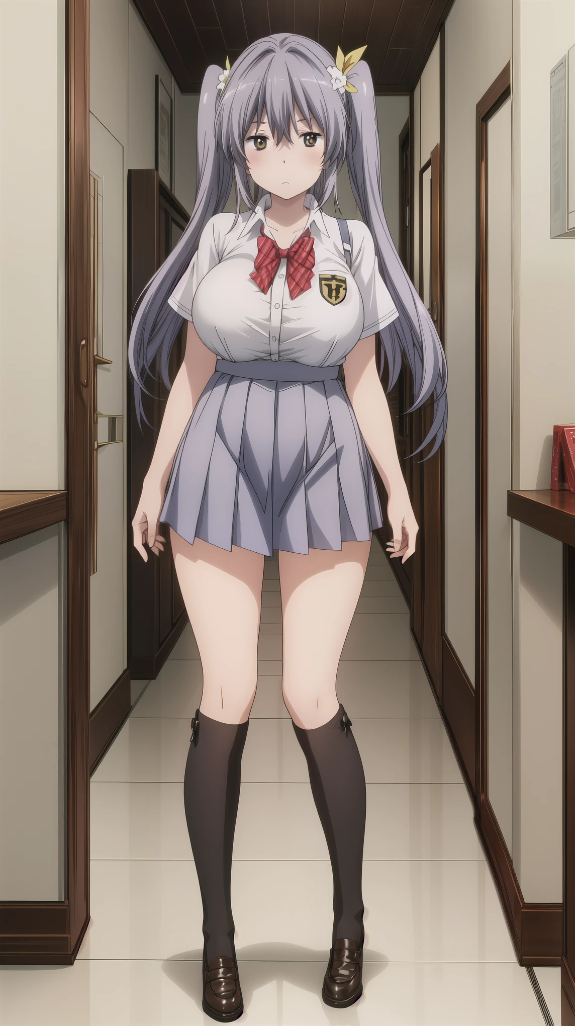 masterpiece, best quality, absurdres, Natsukawa Masuzu <lora:Natsukawa_Masuzu:0.8>, white hair, blue eyes, (completely nude, nude, barefoot:1.2), mature, nipples, pussy, (pubic hair), (pussy juice:1.3), light smile, light blush, 
BREAK nice hands, perfect hands, <lora:GoodHands-beta2:1>, beaufitul hand, beautiful finger, school, school desk, (Deep Depth Of Field), (perfect anatomy),  [Cinematic lighting|Volumetric Lighting],