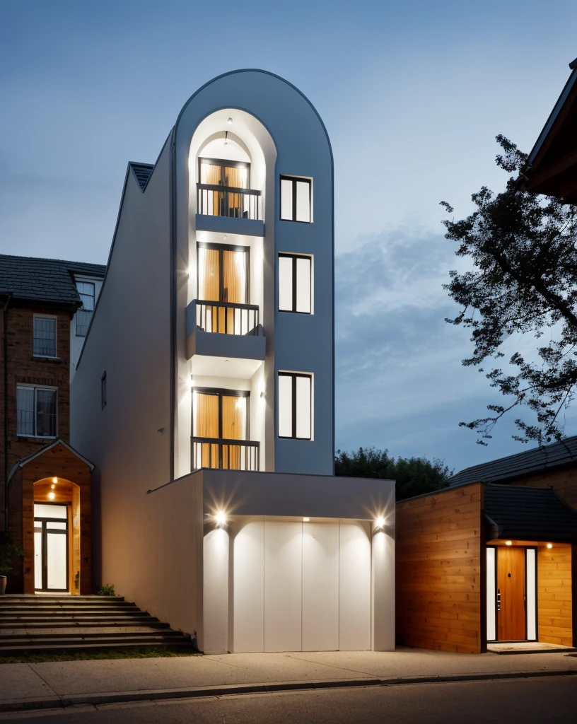- (((1 mordenhouse with slope roof:1.3))), front elevation of the house, look morden minimalist,(((1 road in front of the house:1.3))), the planter has many white chrysanthemums:1.2
- (RAW photo, real, best quality, masterpiece:1.2),(hyper realistic, photo-realistic:1.2), high quality,(((hyper detail:1.5))), archdaily, award winning design
- dynamic light:1.3, (dark light:1.2), perfect light,
- elegant and minimalist feel