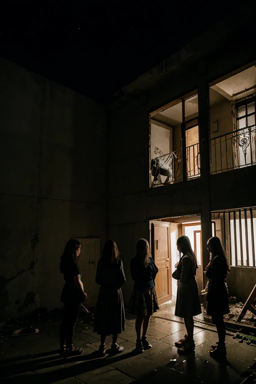
Em uma noite escura e tempestuosa, five intrepid urban explorers, known for their courage in unraveling dark mysteries, decidiram investigar uma casa abandonada que pairava como uma sombra no bairro. A casa, com sua arquitetura decadente e janelas quebradas, hid a dark story that intrigued everyone who passed by it.