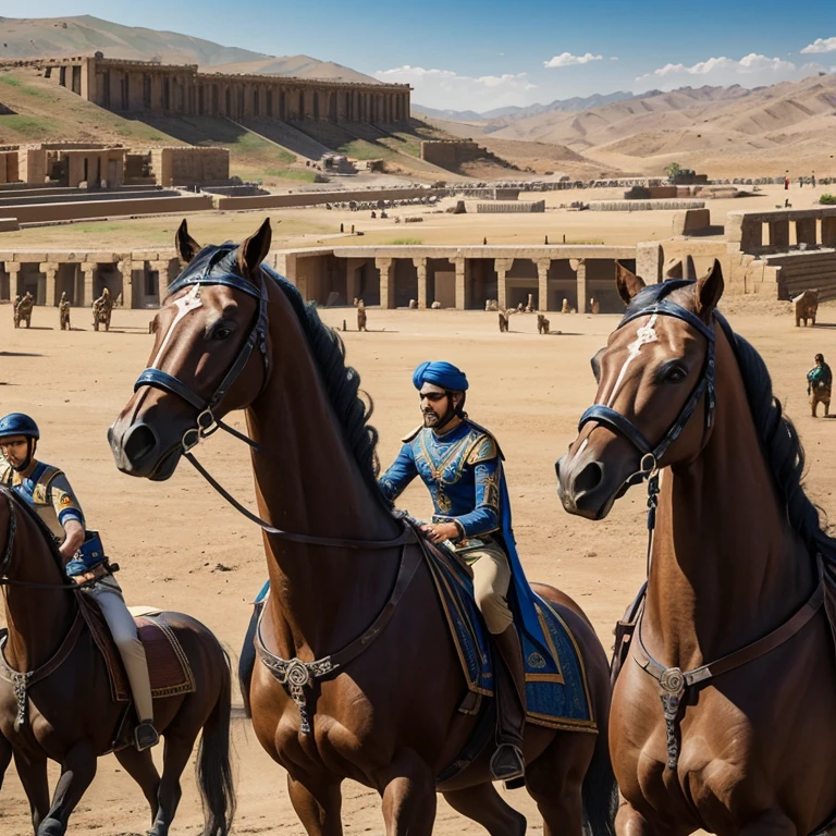 siege of Syracuse in 397 BC, The Libyan contingent also brought heavy four-horse war chariots
, trending on artstation, sharp focus, studio photo, intricate details, highly detailed, by greg rutkowski