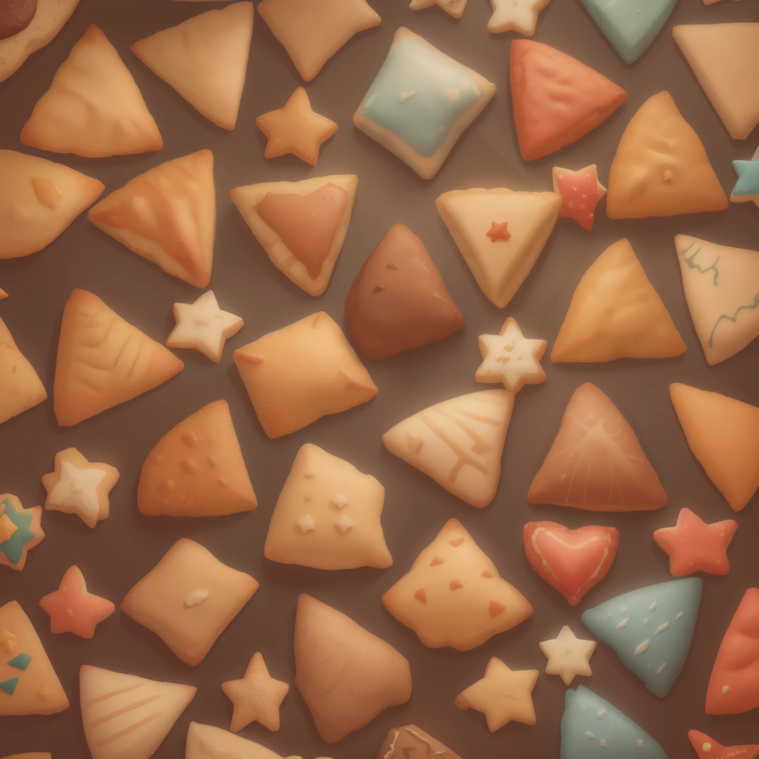 a close up of a table with a lot of cookies on it, snacks, food commercial 4 k, pastry, pastries, sweets, by Bernardino Mei, tiny rainbow triangles, 4 0 9 6, starburst, cookies, many stars, close up food photography, cutest, artem, 3 4 5 3 1, childhood memory, new mexico, condorito