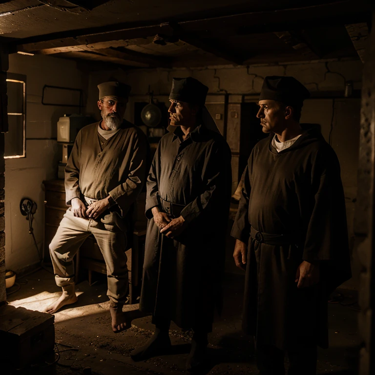 The wise men in a dark basement