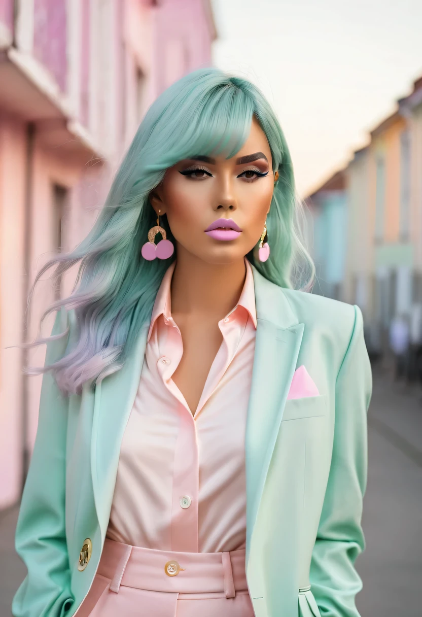 pastel tones