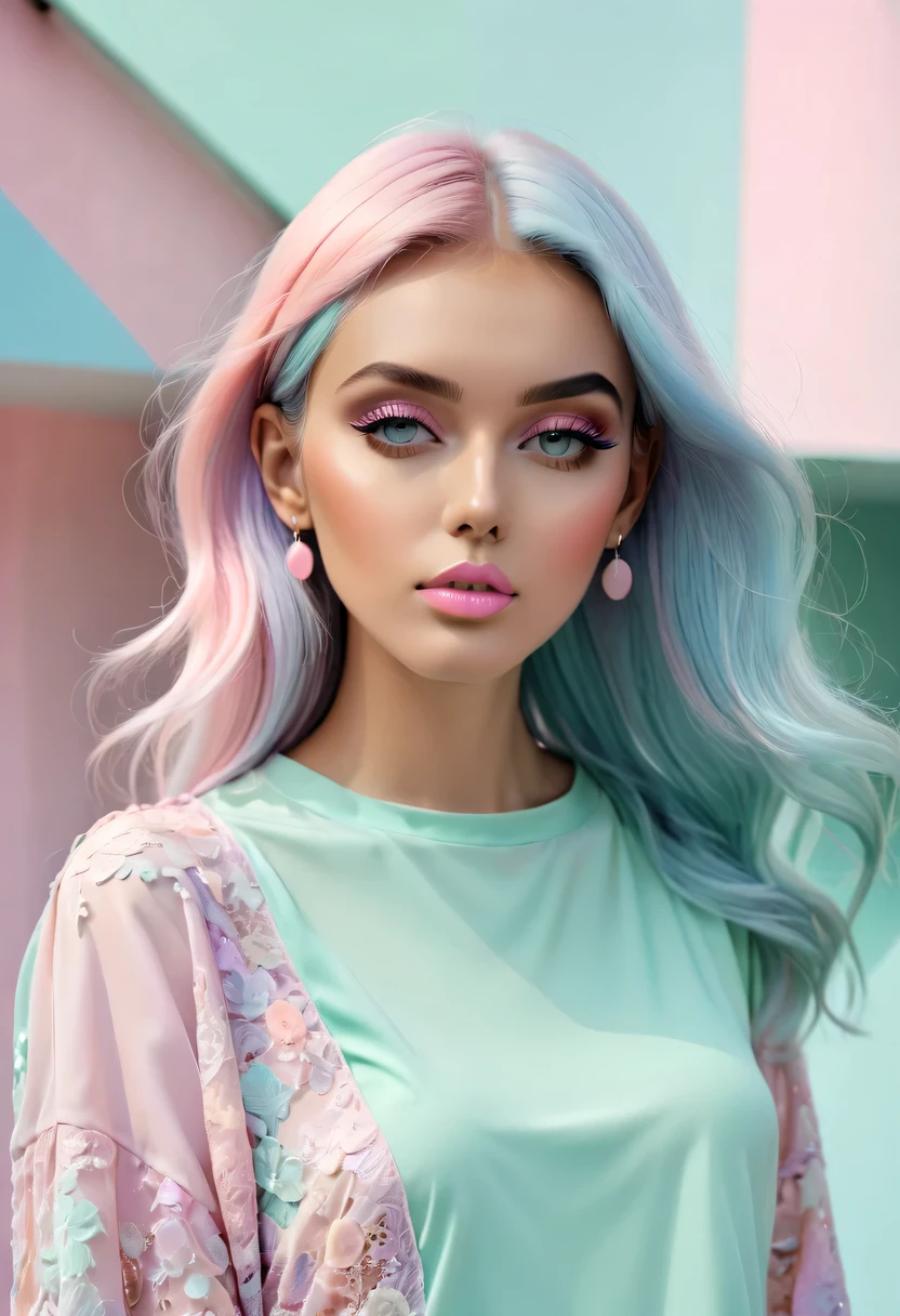 pastel tones