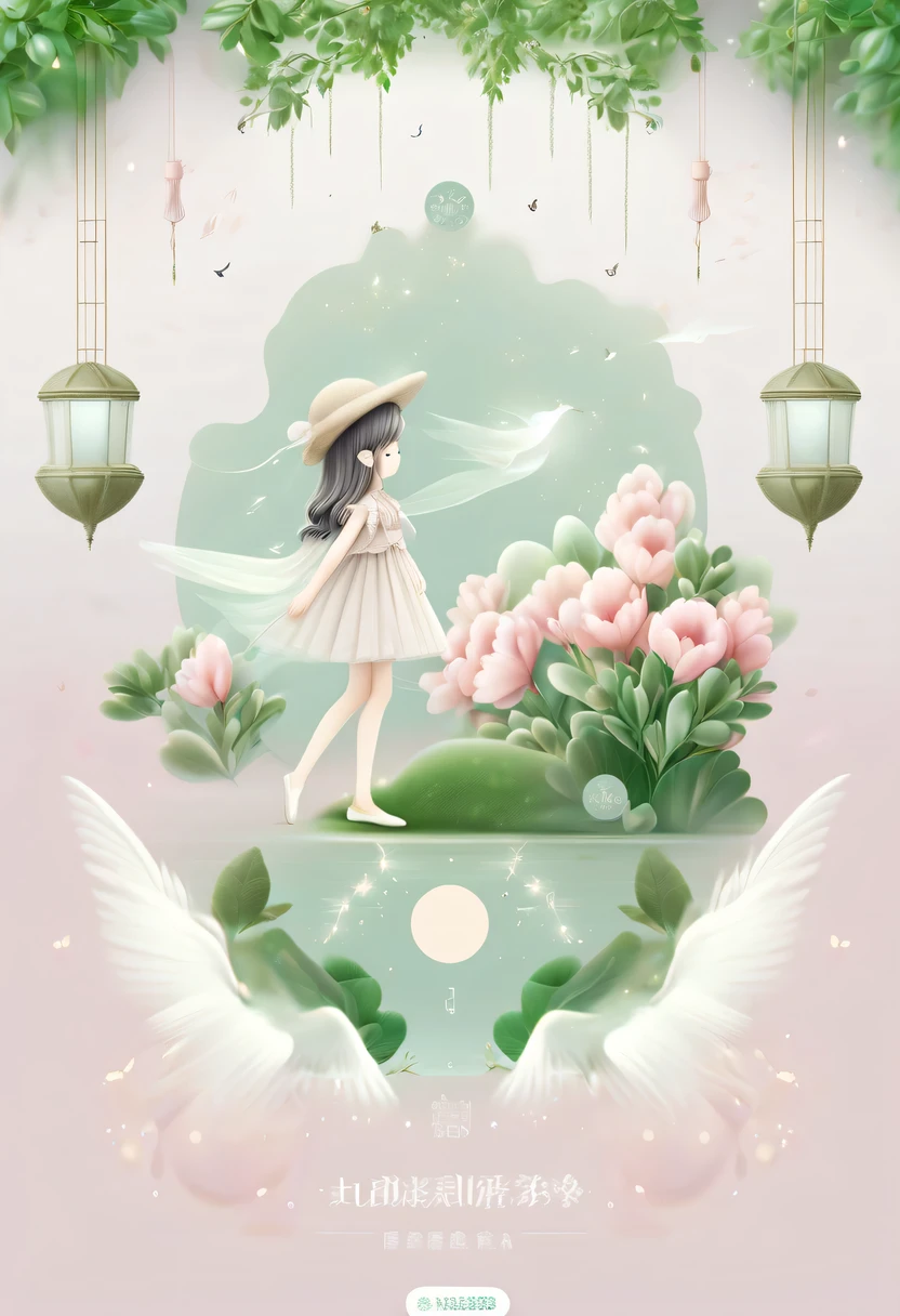 (best quality,highres,masterpiece:1.2),ultra-detailed,realistic,(soft and gentle color tones,subtle color palette:1.1),peaceful atmosphere,serene environment,harmonious blend of nature,comfortable and cozy setting,garden,beautiful girl