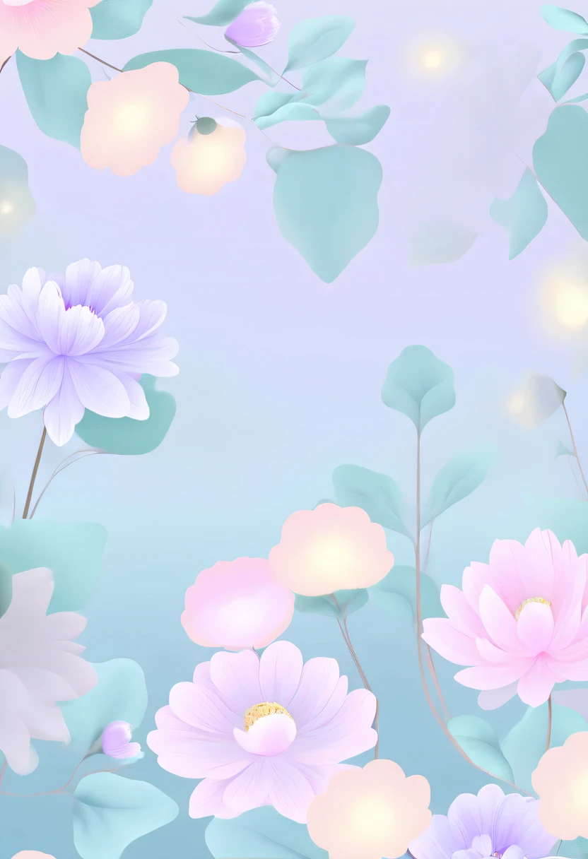 pastel tones，Light style，cozy calm，nature，warm and comfortable，garden，Beauty