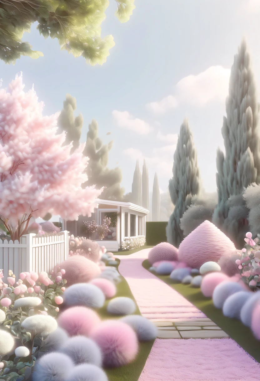 pastel tones,Light style,cozy calm,nature,warm and comfortable,garden,