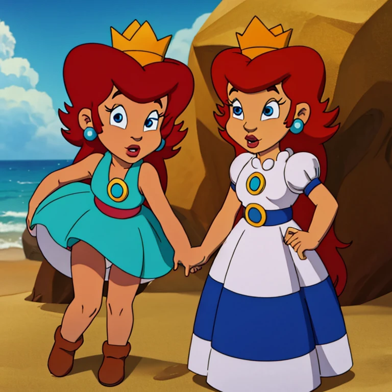 Princess Toadstool - The Super Mario Bros. Super Show! is on the beach