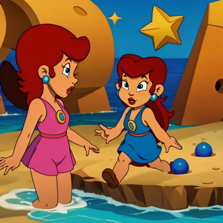 Princess Toadstool - The Super Mario Bros. Super Show! is on the beach