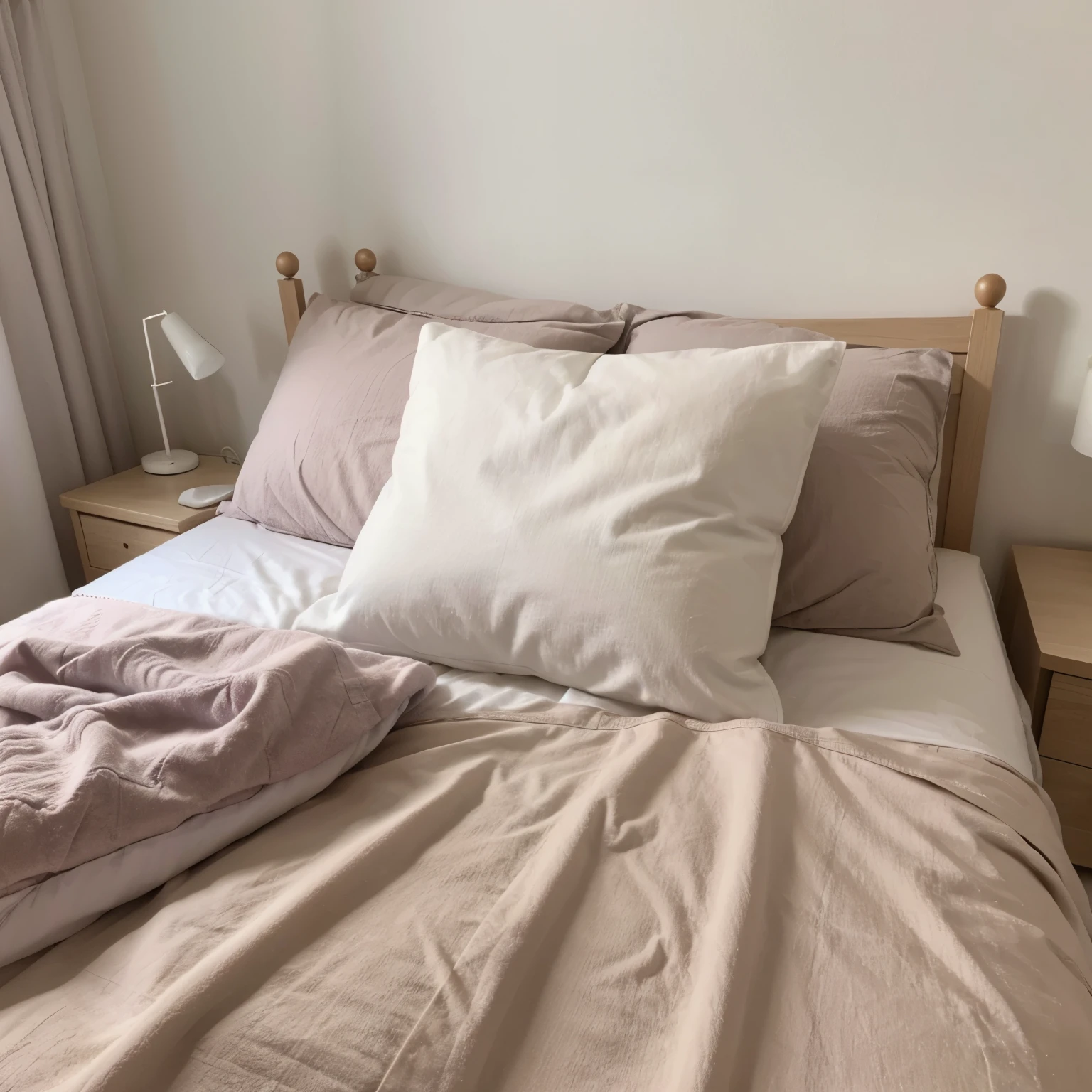 Image nid fait de tissu de la taille d’ un lit deux place