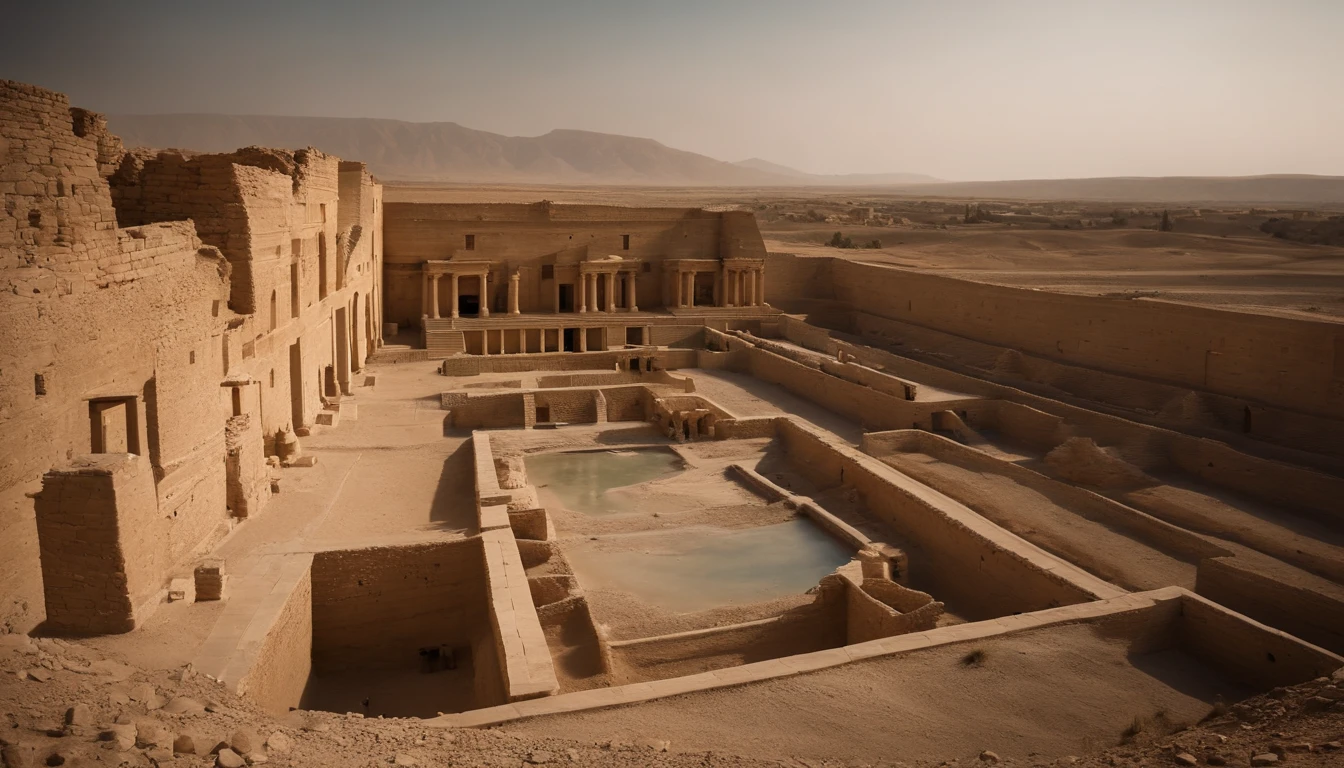 Images of archaeological sites recently discovered on the banks of the Euphrates River.