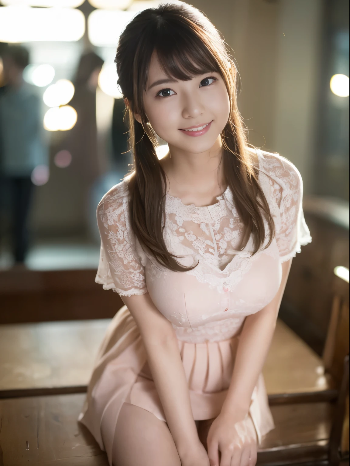 (8K、Raw photo、highest quality、masterpiece:1.2)、(realistic、Photoreal:1.37)、super detailed、
1 girl、cute、solo、beautiful and detailed sky、Detailed cafe、night、Are standing、date、(blush of the nose)、(laughter:1.1)、(closed your mouth)、small breasts、enchanting smile、nightの街角、Neon Light Glow、professional lighting、Sony α7R4、Zessie 50mm F1.8、
medium breasts、beautiful detail eyes、Autumn outfit、mini skirt、(short hair:1.2)、floating hair、smile、smile、 girl、OL uniform、ponytail hairstyle、sexy pose、Sexy smile
Rembrandt Lighting(rembrandt lighting)