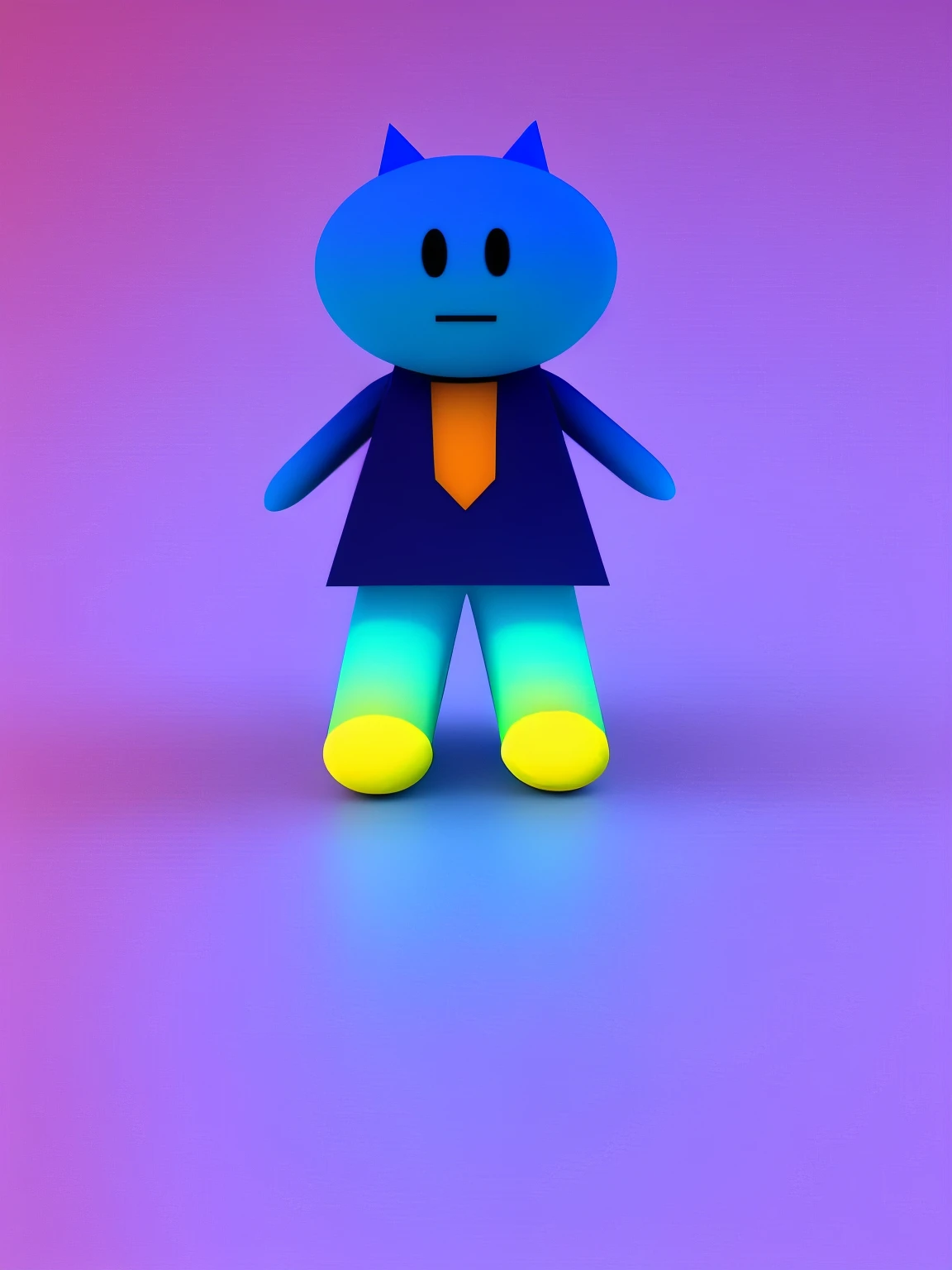 transform into 3D image, keep the colors and shape