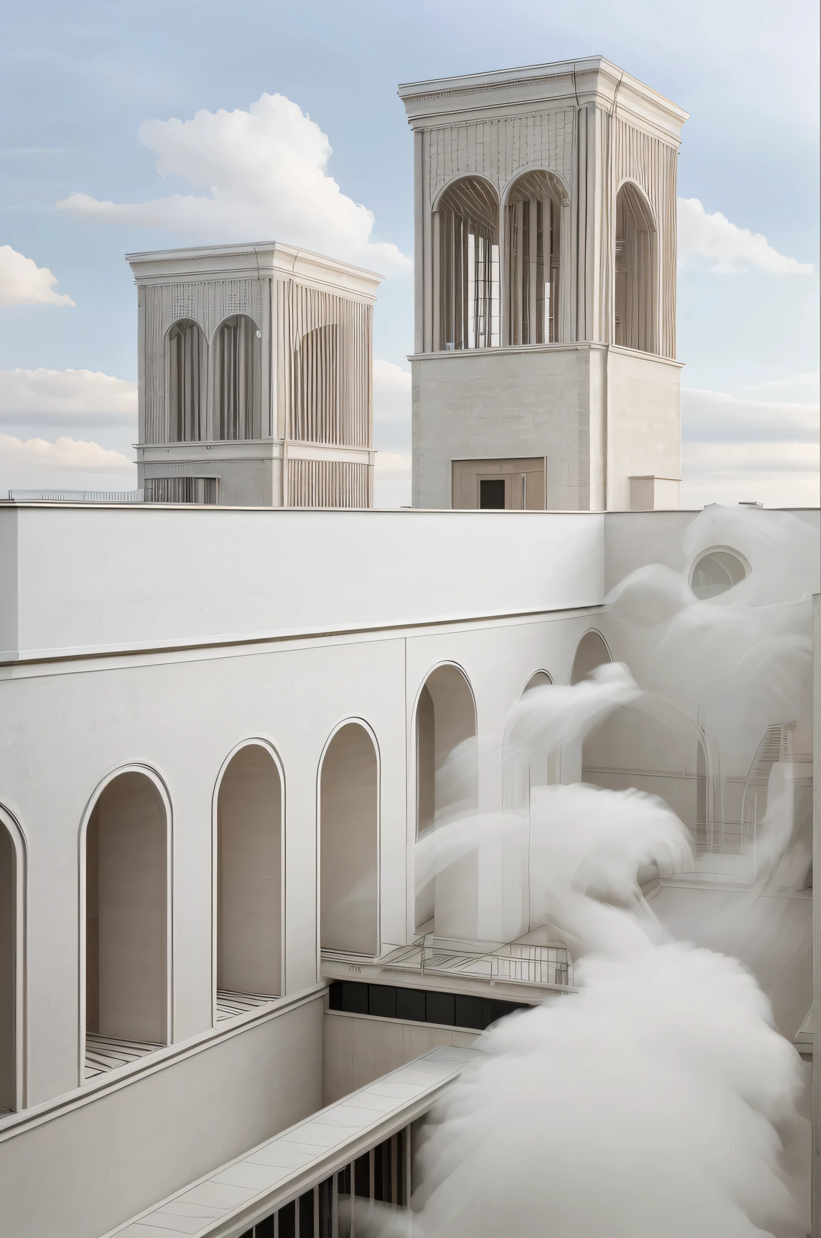 An old building renovated in Renzo Piano's architectural style