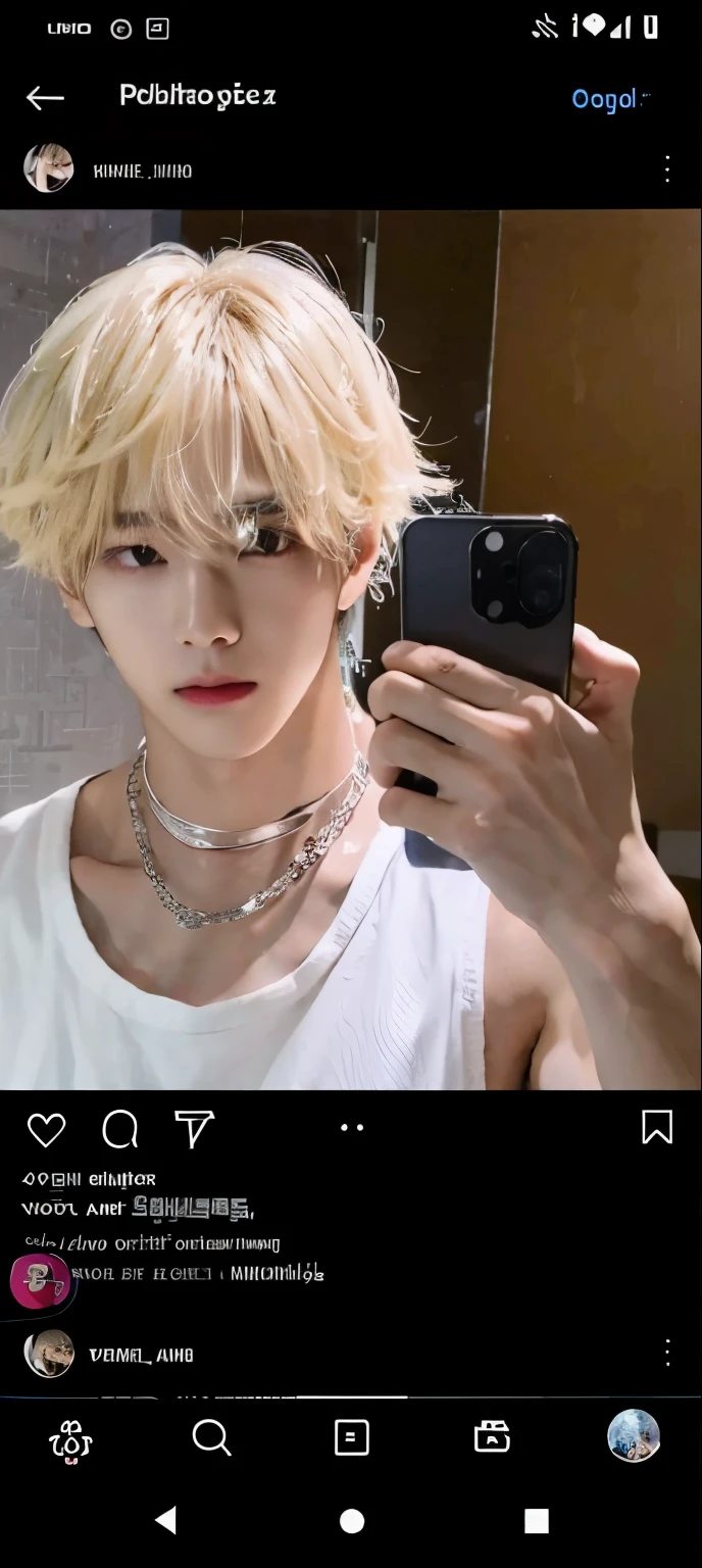 there is a man that is sitting down with a cell phone, Shinji, Marcos Lee, hyung tae, Kim Doyoung, inspirado em jeonseok lee, Hong junho hyung, adorable and pale korean face, taejune kim, lindo chad queixo, inspirado em Kim Myeong-guk, Shin Jeongho, Jimin\the right eyelid is swollenKim taehyung, rosto grande, 30 anos, barba pequena, bravo, chateado, bravo