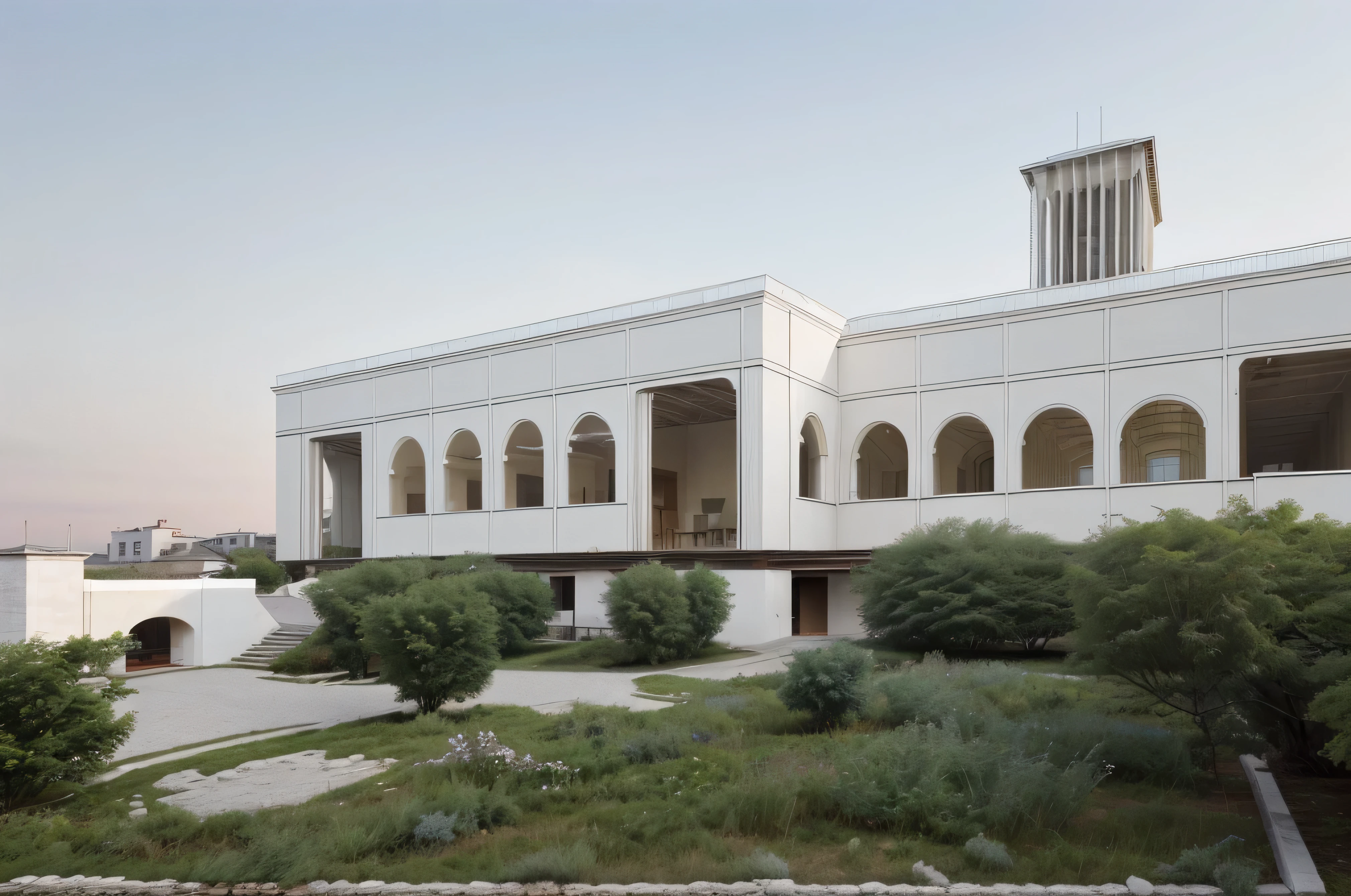 An old building renovated in Renzo Piano's architectural style