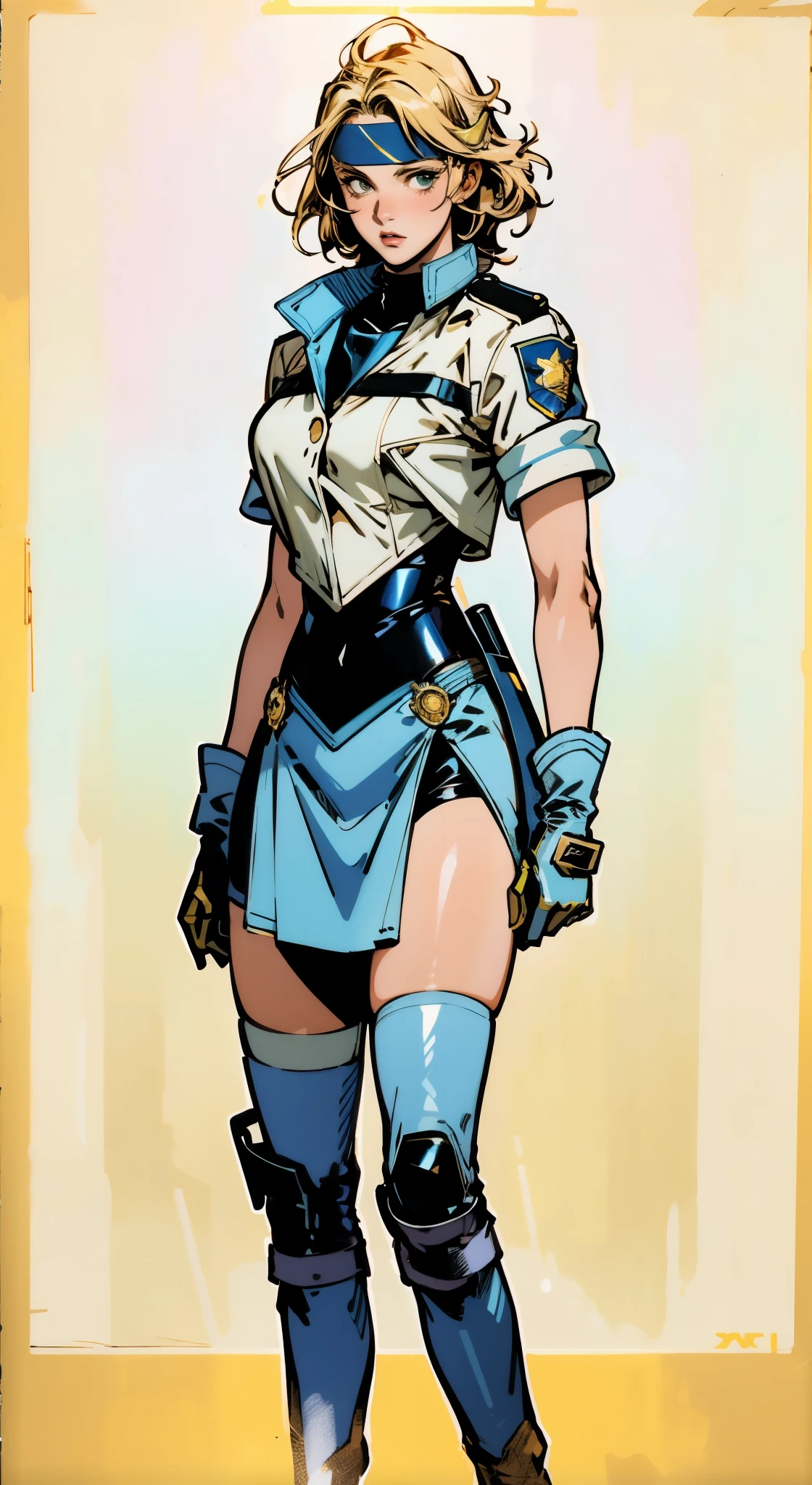 (highest resolution, distinct_image) best quality, a woman, solo, masterpiece, highly detailed, semi realistic, brown hair, bangs, 18 years old, mature, young, tall strong,(plain and simple uniform),( plain minimalist military uniform),(luxury hotel room background:1.2), cold, serious, tall, handsome, autocratic, powerful, exquisite facial features, exquisite facial features, (full body)(black knee-high boots:1.4)(dominatrix:0.6)(white Yoga pants:1.3),(black gloves:1.5)(long sleeves:1.2),(active white sportswear shirt):1.2,(princess Zelda),solo,1girl,(looking at viewer),(from below:0.8)(head turned upwards:0.3)(smiling:0.4)(bodysuit:0.2)(holding riding crop:1.2)(muscular:0.7),(black belt), (shirt tucked in pants),(standing on ground), (marble floor)