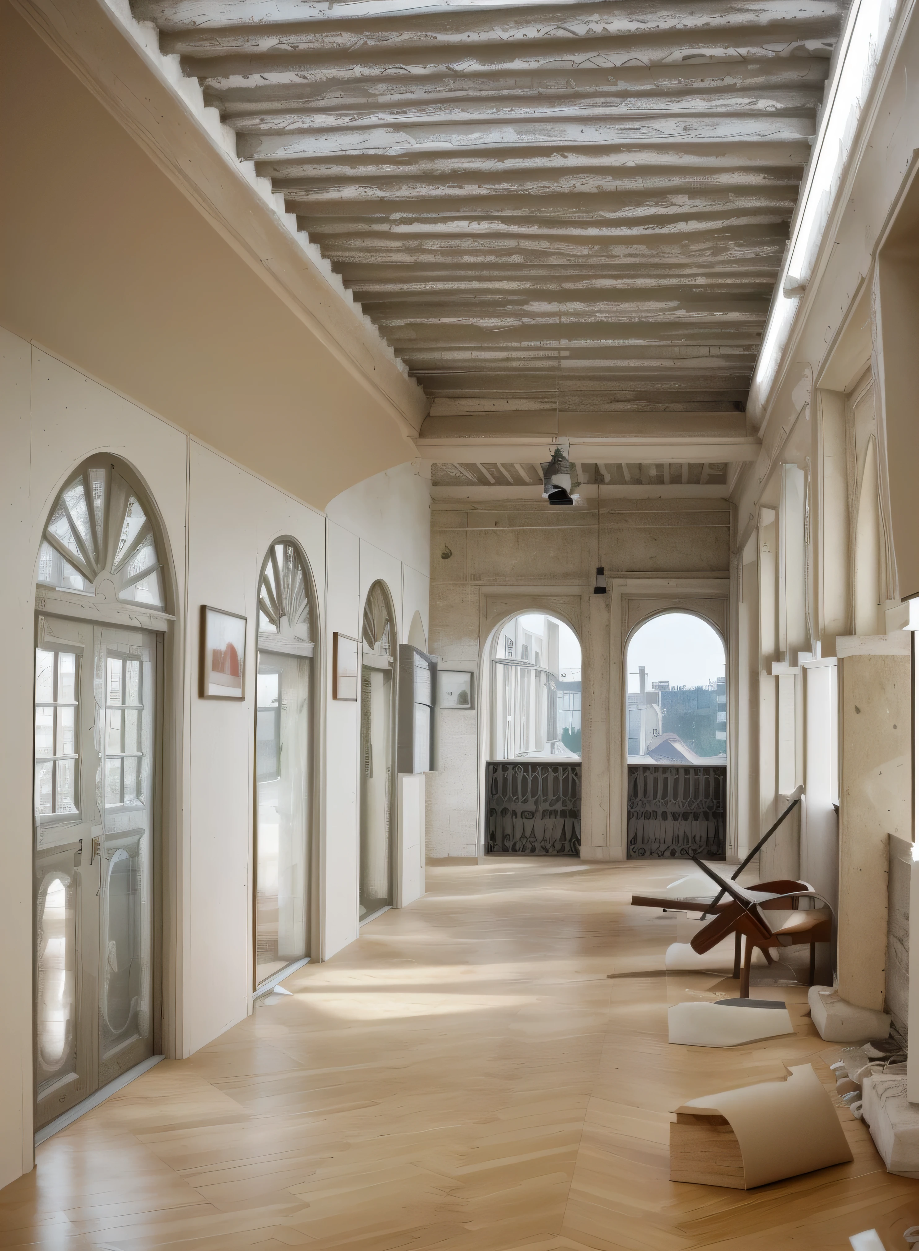 An old building renovated in Renzo Piano's architectural style