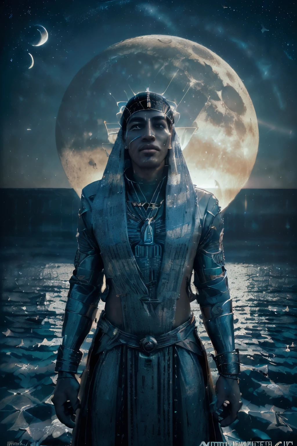 ((José stands, ((Surrounding him, the sun, moon and stars (cinematic), (ultra detailed), (high resolution) enveloped in a radiant aura of light, his face shining with a triumphant expression)) ((Around him, the sun, moon and stars bow in reverence, signifying a transcendence beyond ancient limitations))(Cyberspace is alive with brilliant lights, colors and hypnotic patterns, representing Joseph's celebrated ascension into the kingdom of Egypt )(Abstract)(Architecture)(Astrophotography)(Beauty)(Cinematics)(Comics)(Fashion)(Food)(Landscape)(Night)(Underwater)(Wildlife)(Street Photo)(Glamour)(Graphic Design )((Digital art))((Digital painting))((Fantasy))((Horror))((Illustration))((Science fiction))((Knolling)) ((Mock up))(((Prompt additive)))(((Category prompt)))(((Interrogative prompt)))(((Mythical cars)))(((Narrative prompt)))