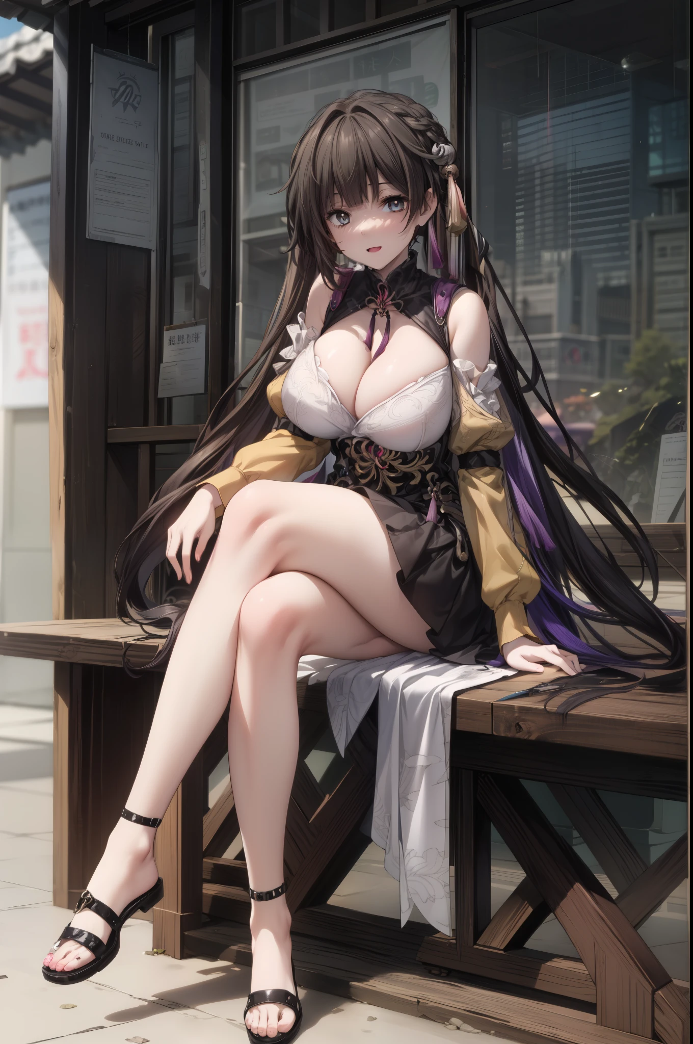 (Beautiful, Huge_Breasts), short skirt,  sushang, illustration an anime/cartoon character,1girl, solo, full body,

1 girl, 20yo,YOUNG female, Beautiful Finger, Beautiful long legs ,Beautiful body ,Beautiful Nose ,Beautiful character design, perfect eyes, perfect face,(Beautiful,Huge_Breasts:1.3)

official art, extremely detailed CG unity 8k wallpaper, perfect lighting,Colorful, Bright_Front_face_Lightinasterpiece:1.0),(best_quality:1.0), ultra high res,4K,ultra-detailed,
photography, 8K, HDR, highres, absurdres:1.2, Kodak portra 400, film grain, blurry background, bokeh:1.2, lens flare, (vibrant_color:1.2)
, (beautiful_face:1.5),(narrow_waist), 