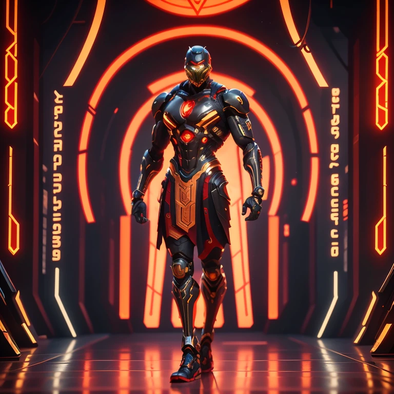 In the heart of a futuristic, cyberpunk realm, a formidable figure takes shape. Clad in a cybernetic armor, the iconic silhouette of Mortal Kombat's Scorpion emerges. His eyes, engulfed in a striking red glow, pierce through the neon-lit cityscape. An imposing presence, this hyper-realistic rendering of Scorpion is an undeniable mechanical marvel. His every movement, an intricate dance of cybernetic precision.

Beneath the armor, a human essence remains, adding a layer of intrigue and depth to this formidable adversary. The atmosphere around him is one of intense, dramatic tension. The