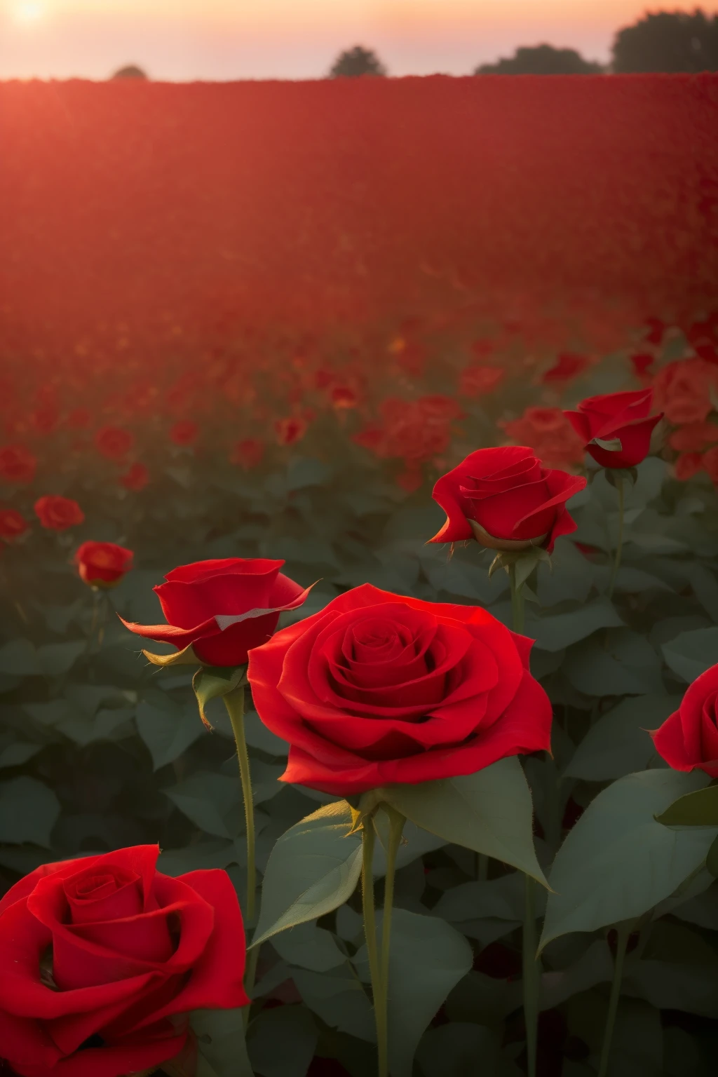 (Red is a warm color: 1.1), Vibrant and Intense, (Rich and Deep Hue: 1.2), Captivating and Alluring, (Bold and Eye-catching: 1.3), (A Pop of Color: 1.4), ((Red Dress, Velvet Texture: 1.2)), Authentic and True to Life, (Hyper-realistic and Ultra-detailed: 1.4), (Radiant and Shining: 1.5), (Red Rose, Petals in Focus: 1.3), (Romantic and Passionate: 1.2), (Sunset, Red Sky: 