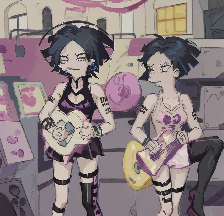 Amy (Futurama) + Black Lemonade Cookie (Cookie Run) in China Mall