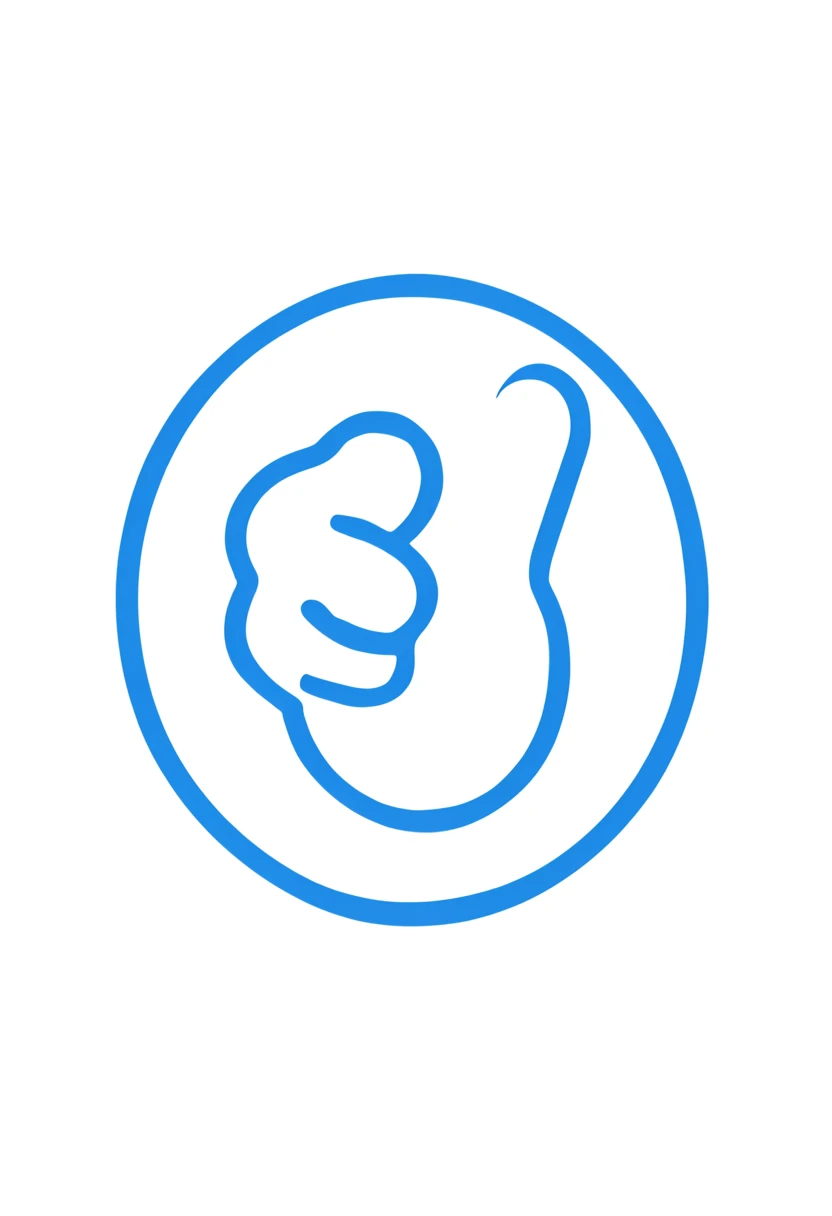 a restaurant logo design with a thumbs-up symbol in a round frame