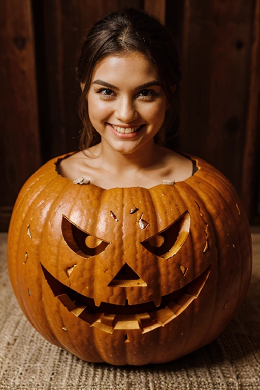 evil smile pumpkin