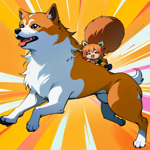 Baby AKITA wearing hippie clothes, Segurando um cartaz em branco na boca
,Um filhote de cachorro、 arte oficial, , Sobre, retrato estilo anime, estilo de arte anime moe, estilo anime 2d, estilo de arte fofo, anime estilizado, estilo de arte de anime, estilo anime. 8k, estilo anime 4k, estilo de arte de anime, Arte digital de anime!!、Filhote de cachorro branco、fofo、Baby Golden Retriever、branca、vigoroso、Um sorriso encantador、Filhote de cachorro deformado、Levante as patas dianteiras、Filhote de cachorro deformado、dynamic poses、((obra-prima))、(((maximum quality))、Chibi Chara、
