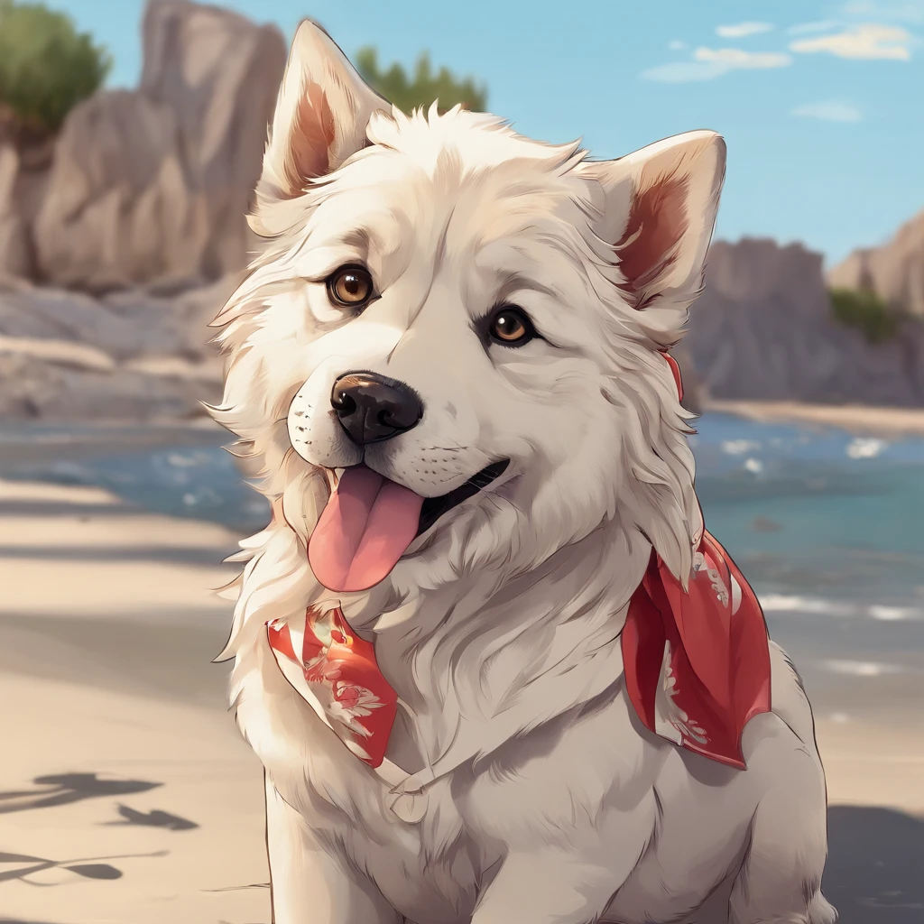 Baby AKITA wearing hippie clothes, Segurando um cartaz de papel
em branco na boca, Segurando uma placa de madeira com uma mensagem esquina
,Um filhote de cachorro、 arte oficial, , Sobre, retrato estilo anime, estilo de arte anime moe, estilo anime 2d, estilo de arte fofo, anime estilizado, estilo de arte de anime, estilo anime. 8k, estilo anime 4k, estilo de arte de anime, Arte digital de anime!!、Filhote de cachorro branco、fofo、Baby Golden Retriever、branca、vigoroso、Um sorriso encantador、Filhote de cachorro deformado、Levante as patas dianteiras、Filhote de cachorro deformado、dynamic poses、((obra-prima))、(((maximum quality))、Chibi Chara、
(Empty scenario, altamente branco)., he wears a red bandana around his neck, Fashion glasses, famous brand cap
, (((cartazes, planfetos, adesivos, propaganda, revista.)))