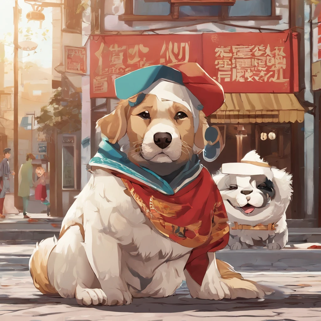Ele traz uma importante menssagem na boca Ele segura um aviso na boca, he has a sign, Baby AKITA wearing hippie clothes, ele tem um cartaz com uma mensagem, Segurando um cartaz de papel
em branco na boca, Segurando uma placa de madeira com uma mensagem esquina
,Um filhote de cachorro、 arte oficial, , Sobre, retrato estilo anime, estilo de arte anime moe, estilo anime 2d, estilo de arte fofo, anime estilizado, estilo de arte de anime, estilo anime. 8k, estilo anime 4k, estilo de arte de anime, Arte digital de anime!!、Filhote de cachorro branco、fofo、Baby Golden Retriever、branca、vigoroso、Um sorriso encantador、Filhote de cachorro deformado、Levante as patas dianteiras、Filhote de cachorro deformado、dynamic poses、((obra-prima))、(((maximum quality))、Chibi Chara、
(Empty scenario, altamente branco)., he wears a red bandana around his neck, Fashion glasses, famous brand cap
, (((cartazes, planfetos, adesivos, propaganda, revista.)))