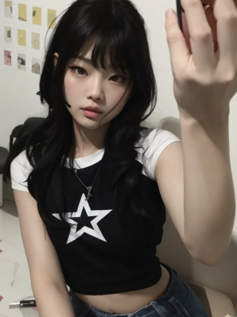 Jennie do blackpink cara, fotorrealista. 4K