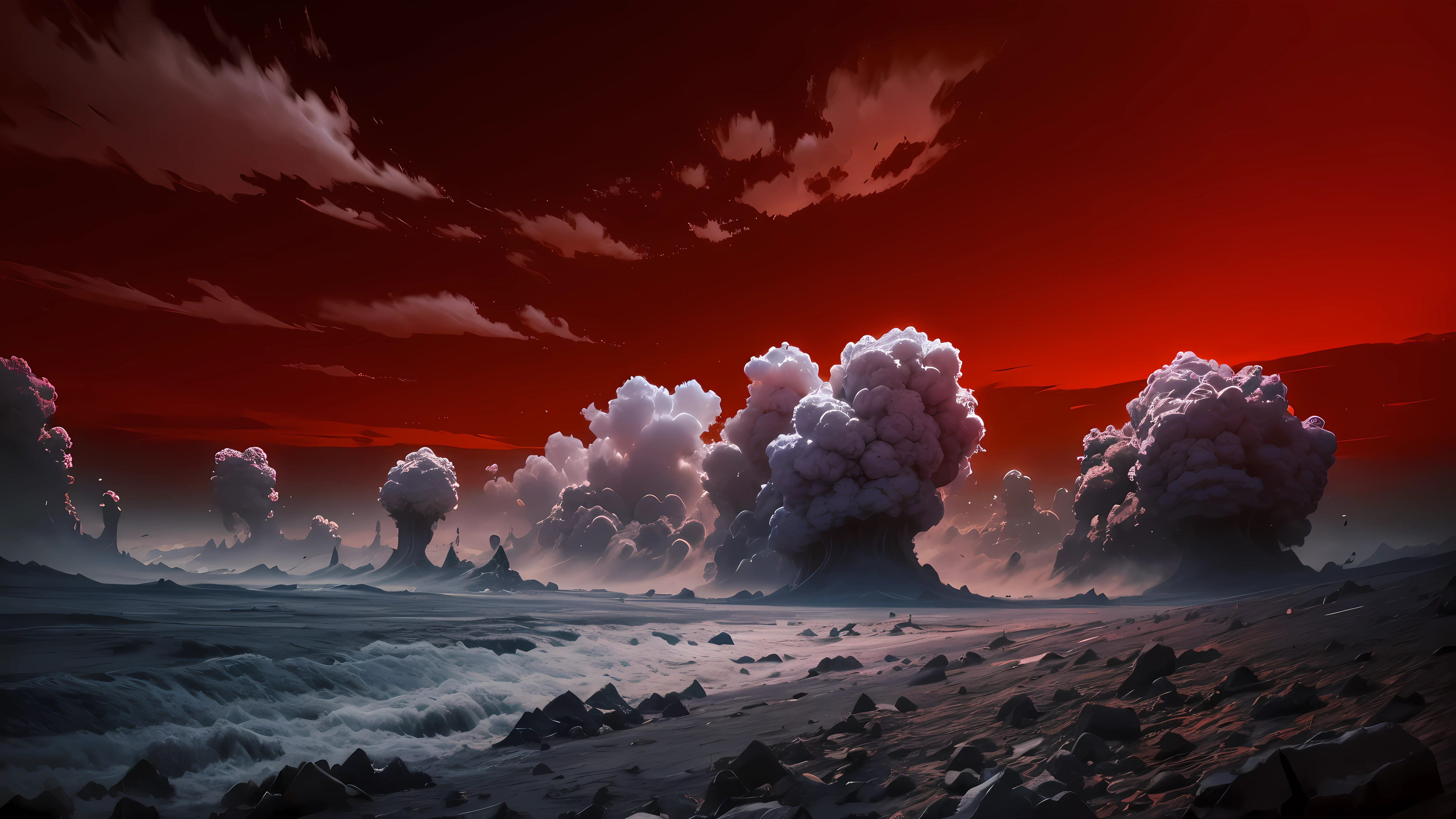 Cloud-like organisms,Body of colored clouds