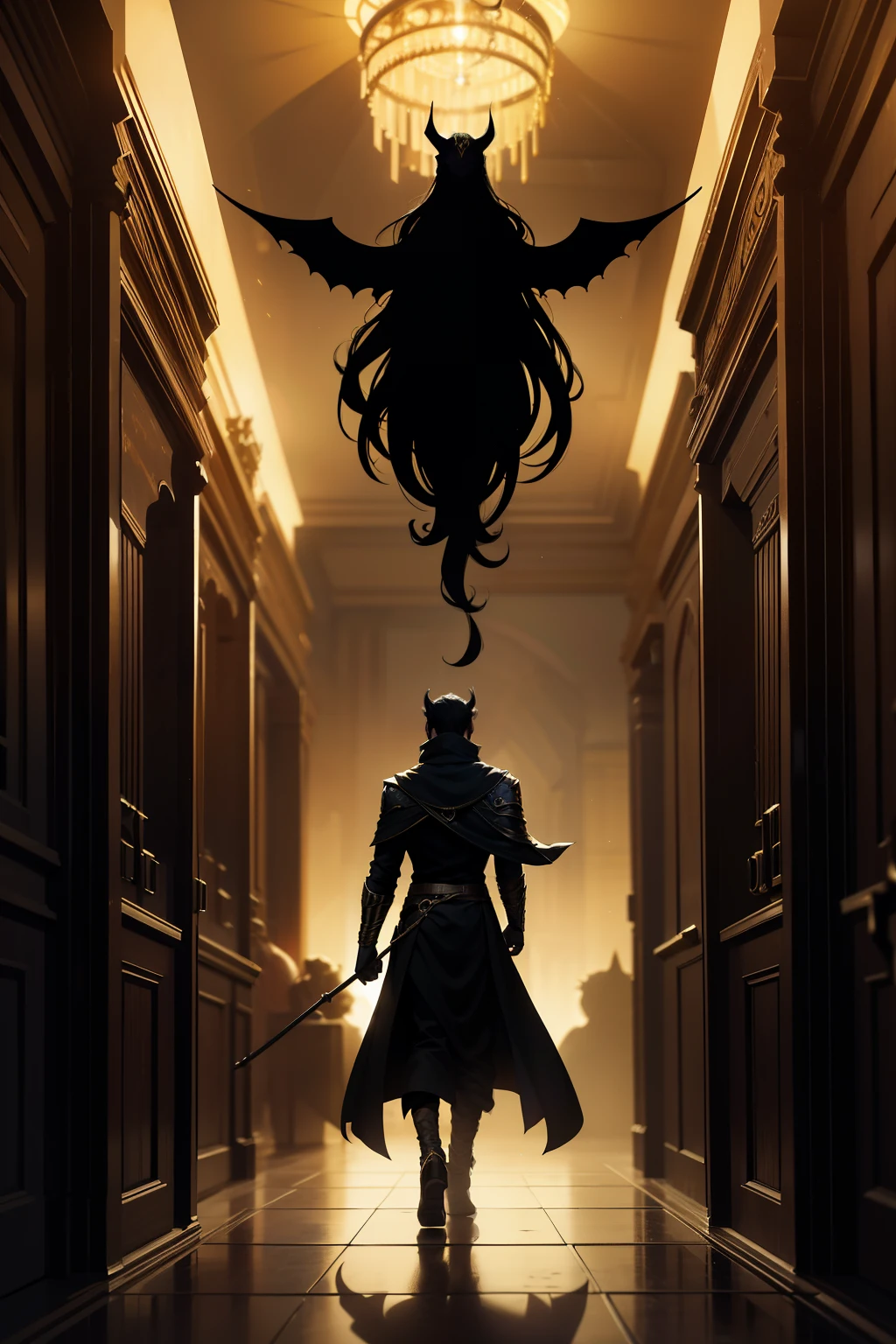 In the dimly lit corridors of the divine realms, a shadowy figure loomed, its menacing silhouette a harbinger of a prophecy yet to be fulfilled. Loki the Cunning, the God of Mischief and Deception, stood there, his keen eyes glinting in the atmosphere of otherworldly oliva lighting. The halls resonated with an eerie silence, a stark contrast to the bustling chaos of Asgard.
As Loki pondered his fate, he sensed the impending birth of three powerful beings, whose destinies were inexorably linked with his own. Their arrival would usher in a new era, one filled with