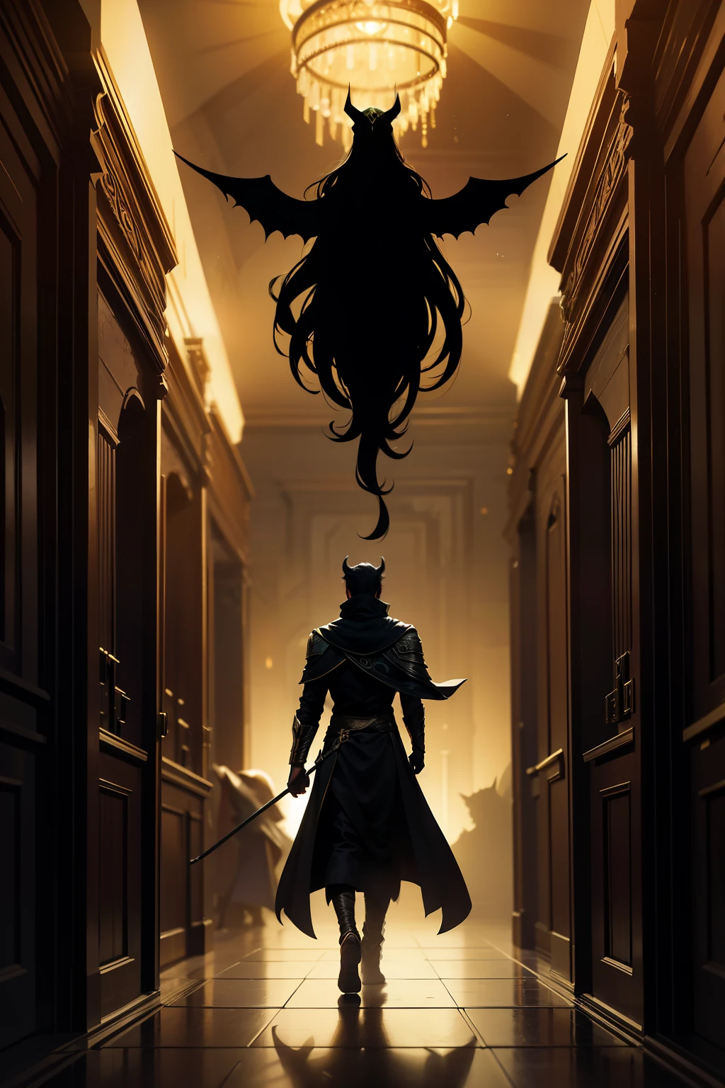In the dimly lit corridors of the divine realms, a shadowy figure loomed, its menacing silhouette a harbinger of a prophecy yet to be fulfilled. Loki the Cunning, the God of Mischief and Deception, stood there, his keen eyes glinting in the atmosphere of otherworldly oliva lighting. The halls resonated with an eerie silence, a stark contrast to the bustling chaos of Asgard.

As Loki pondered his fate, he sensed the impending birth of three powerful beings, whose destinies were inexorably linked with his own. Their arrival would usher in a new era, one filled with