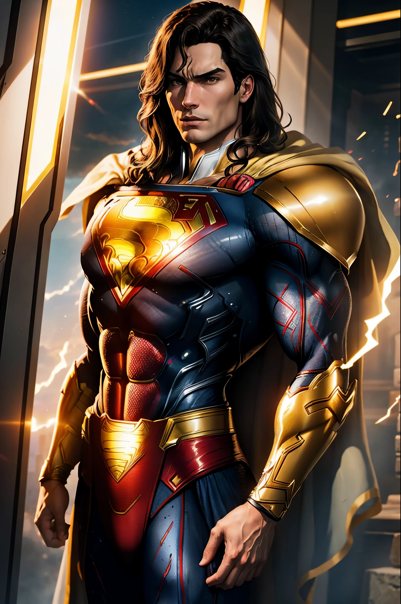 Superman with gold armour