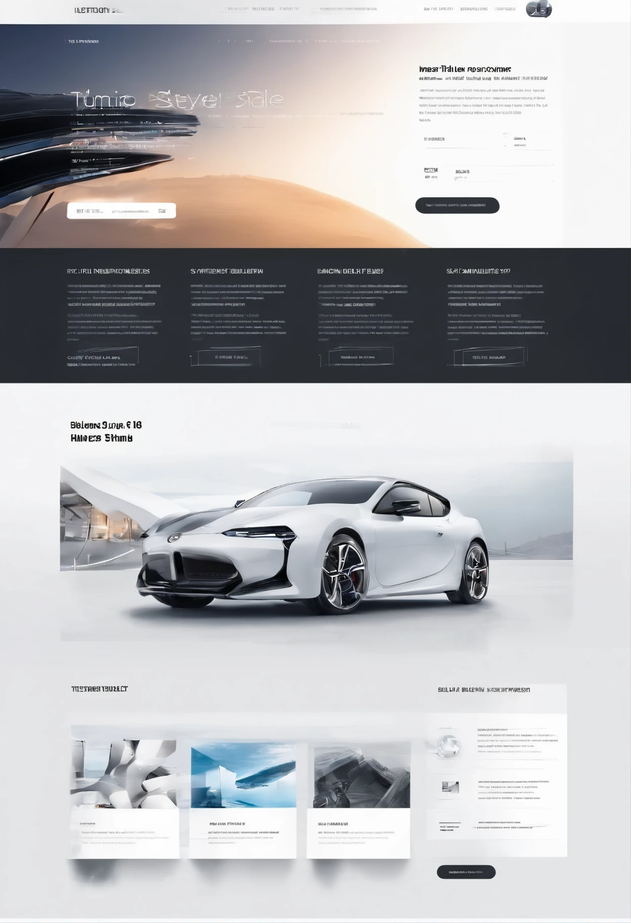 home page design UI/UX, Web 3.0 design, Minimalistic ,smooth , white, grey, black , E-commerce , 1 page layout,