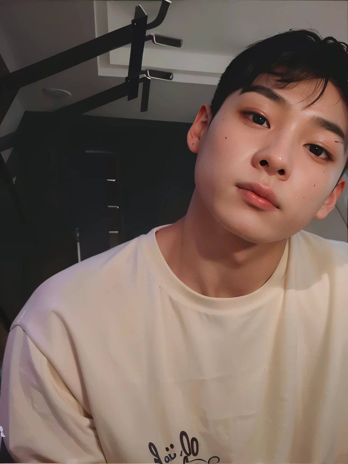 There's a man who's looking at the camera, Shinji, marca lee, hyung tae, kim doyoung, inspirado en jeonseok lee, hong junio hyung, pale korean adorable face, korean muscle boy 2 1 years, inspirado en Bian Shoumin, tommy 1 6 years, guapo chad chin, TaeJune Kim, inspirado en Kim Myeong-guk