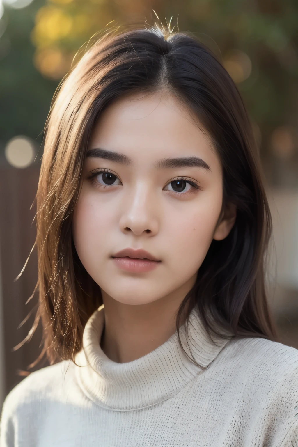 ((best quality)), ((masterpiece)), (detailed), perfect face,wear sweater,university student